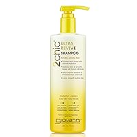 GIOVANNI 2chic Ultra-Revive Shampoo - Pineapple & Ginger to Moisturize Dry Unruly Hair, Coconut, Guava, Aloe Vera, Pro-Vitamin B5, Lauryl & Laureth Sulfate Free, No Parabens, Color Safe - 24 oz