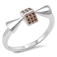 CHOOSE YOUR COLOR Sterling Silver Cube Ring
