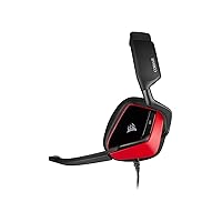 Corsair VOID ELITE Surround Gaming Headset (7.1 Surround Sound, Optimised Omnidirection Microphone with PC, PS4, Xbox One, Switch and Mobile Compatibility) Red