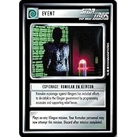 Star Trek CCG 1E Premier Limited (B Border) Espionage: Romulan ON Klingon 74C