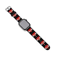 America Dog Mom Heart Paw Prints Silicone Strap Sports Watch Bands Soft Watch Replacement Strap for Women Men
