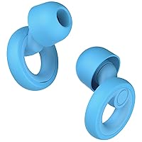 Ear Plugs for Noise Cancelling Ear Protection EarPlugs for Sleep,Concerts,Work,Study,8 Size Eartips with Small Box,Perfect -30dB Silicone Earplugs for Noise Reduction - Blue