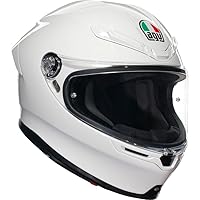AGV K6 S Solid Motorcycle Helmet White MD