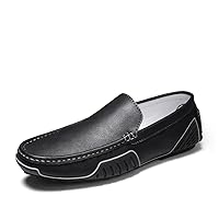 Premium Leather Loafers with Breathable Upper, Soft Cushion Insole, Hand-Stitched, Slip-On Shoes for Men