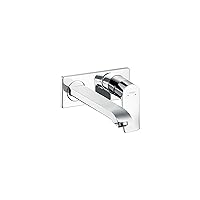 hansgrohe Metris Modern Premium Easy Install 1-Handle 2 5-inch Tall Bathroom Sink Faucet in Chrome, 31086001