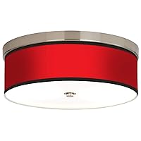 All Red Giclee Energy Efficient Ceiling Light with Print Shade