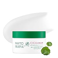 THANKYOU FARMER Phyto Relieful Cica Cream 2.81 Fl Oz (80ml) - Hyaluronic Acid, Centella Asiatica, Hydrating, Soothing, pH-Balancing, Dermatologist Tested, Fragrance-Free, Vegan