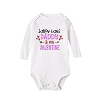 Kids Baby Valentine's Day Toddler Girls Boys Letter Heart Prints Long Sleeves Jumpsuit Romper Baby Boy Outfits 12