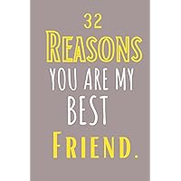 32 Reasons You Are My Best Friend: Fill In Prompted Memory Book,good friends gifts for women under friends tv show notebook spiral,Best Friends Bucket List Ideas Journal