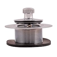 Eastman Lift-N-Turn Bathtub Drain Assembly Kit with Strainer and Stopper, 1-3/8 Inch x 16 Fine Thread, Chrome Plated, 35231