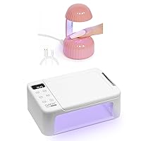 GAOY Mini UV Light for Gel Nails, Small Nail Cure Light, Mushroom LED Nail Lamp with Professional Nail Curing Lamp