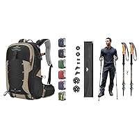 Maelstrom Daypack Backpacks + Stick,TP-AL-QL-Cork-3, 40l Khaki