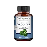 mi Nature Broccoli Tablet | Pure & Natural | Free from Chemical & Preservative| Plant Based Gluten Free |90 Tablet, 45 Days Supply 1000mg
