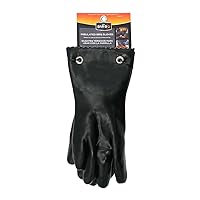 Mr. Bar-B-Q 40111Y Insulated BBQ Gloves | Waterproof Grilling Gloves | Light & Flexible Rubber Gloves | Soft Lining for Added Comfort