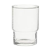 Toyo Sasaki Glass 00446HS-1ct Tumbler Glass, HS Stacked Tumbler, 8.5 fl oz (250 ml), Set of 120 (Sold by Case), Shatter-Resistant, Bobbin, Made in Japan, Dishwasher Safe, Tumbler, Glass, Cup