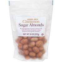 Cinnamon Sugar Almonds by Trader Joes 8 Oz (227g) - Pack of 2