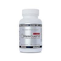 RescueH2 Hydrogen Dietary Supplement, Antioxidant Energy Boost, Molecular Hydrogen Formula, Made in USA