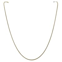 14k Gold 1.6mm Round Snake Chain Necklace Jewelry for Women - Length Options: 16 18 20 22 24 26 30