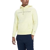 Tommy Hilfiger Men's Long Sleeve Fleece Logo Pullover Hoodie Sweatshirt