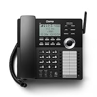 Ooma DP1-T Wireless Business Desk Phone. Connects wirelessly to ooma Telo Base Station. Works with ooma Telo VoIP Free Internet Home Phone Service.,Black