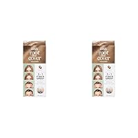 KISS Root True Cover Hair Thickening Fiber Spray, Root Touch Up and Gray Concealer, Korean Hair Care with Jojoba Oil, Light Brown-Dark Blonde (Pack of 2)