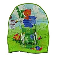 Replacement Part for Fisher-Price Rainforest Friends Comfort Curve Bouncer Baby Seat - CKR34 ~ Replacement Seat Cover / Pad, Green, Blue, Red, Orange, 8.0 ounces, 1.0 Count