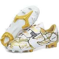 Soccer Shoes Little & Big Kids Lighweight Durable Football Shoes Anti-Slip Soccer Outdoor/Indoor Performance Firm Cleats