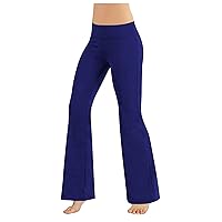 Yoga Pants, Soft Leggings with Pockets for Women, Women's Compression Shorts Neon Leggings Fashion Women's Yoga Pants Middle Waisted Workout Leggings Pants CRZ Brand Yoga Shorts (S, Blue-5)