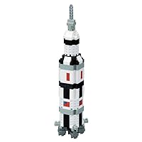nanoblock - Space - Saturn V Rocket, Sight to See Series Building Kit, Small