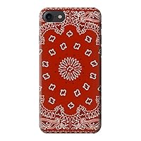 R3355 Bandana Red Pattern Case Cover for iPhone 7, iPhone 8, iPhone SE (2020)