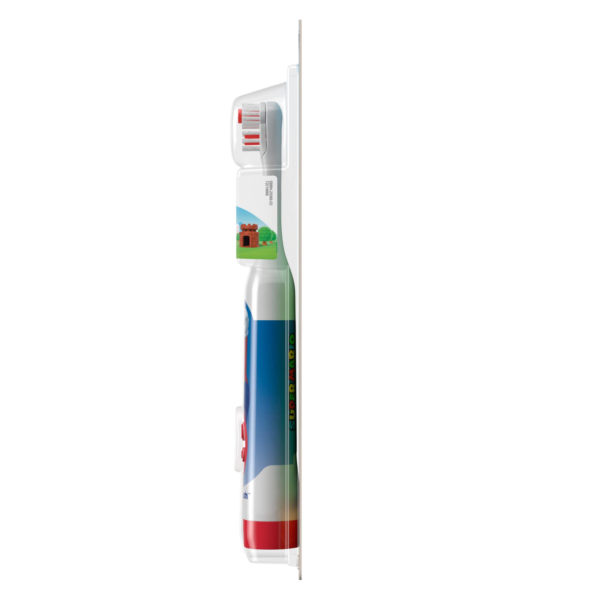 Super Mario Kid’s Spinbrush Electric Battery Toothbrush, Soft, 1 ct, Character May Vary