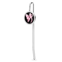 Butterfly Breast Cancer Awareness Metal Hook Bookmarks Vintage Page Marker for Book Lover Men Women Gifts 1