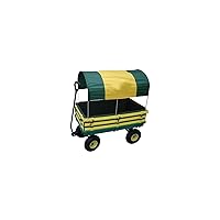 Industries Trekker Wagon with Yellow Poly Rack Set , Green