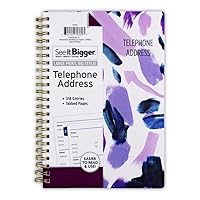 See It Bigger Telephone & Address Book with Password Pages, 5.5