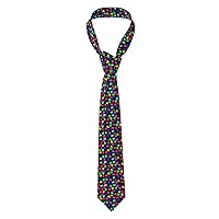 Stone Pattern Print Novelty Men'S Neckties Fashionable Funny Skinny Ties For Weddings, Business,Parties
