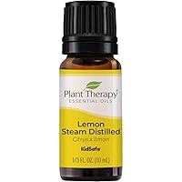 Lemon Steam Distilled Essential Oil 10 mL (1/3 oz) 100% Pure, Undiluted, Therapeutic Grade