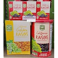 Southern Grove California Raisins and Golden Raisins (3 Packs)