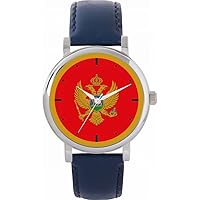 Montenegro Flag Watch 38mm Case 3atm Water Resistant Custom Designed Quartz Movement Luxury Fashionable