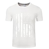 Patriotic Polo Shirts for Men USA Flag 3D Printed American Independengce Golf Shirt Casual Summer Muscle Fit Fashion Shirts