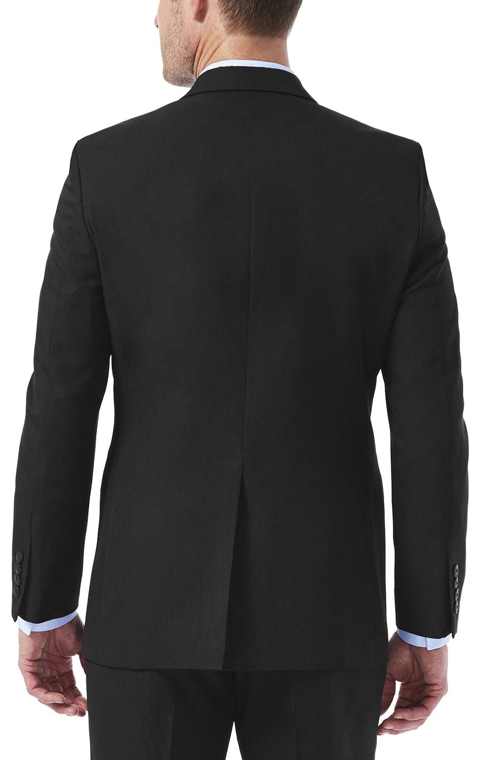 Haggar Men's Premium Stretch Classic Fit Suit Separates-Pants, Black-Jacket, 52 Regular