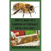 HOW TO MAKE BEE FARMING AFFORDABLE WITH LESS COST