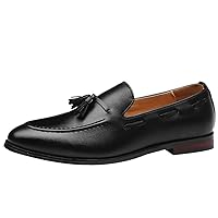 Men's Classic British Style Tassel Loafers Lightweight Moccasin Slippers