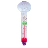 Aquarium Thermometer Liquid-in-Glass-Screen Floating Type Household Thermometer for Glass Containers Aquarium Thermometer
