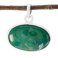 Excellent 925 Sterling Silver Genuine Turquoise Pendant for Girl's