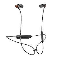 House of Marley Uplift 2 Wireless: Wireless Earphones with Microphone, Bluetooth Connectivity, 10 Hours of Playtime, and Sustainable Materials (Black)