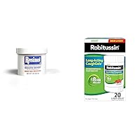 Resinol Medicated Ointment For Itch Relief, 3 Ounce Jar and Robitussin 8 Hour Adult Formula Liqui-gels Cough - 20 count Liqui-Gels