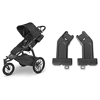 UPPAbaby Ridge Jogging Stroller Durable Performance Jogger with Smooth Ride + Never & Adapters for Ridge (All MESA Models and Bassinet)