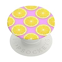 PopSockets Phone Grip with Expanding Kickstand, Fruit Pattern - Pink Lemonade