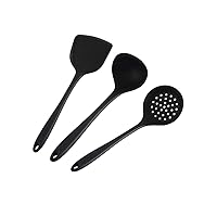 GMOIUJ Silicone Skimmer Soup Spoon Non-Stick Heat-Resistant Soup Ladle Kitchen Utensil Tool