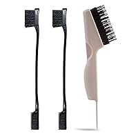 Kitsch Double Sided Hair Brush Cleaner & Dual Edge Brush & Teasing Comb Set with Discount